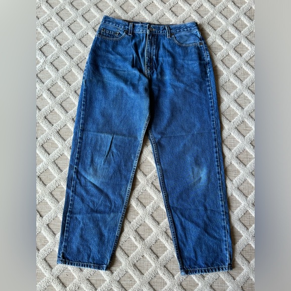 Vintage 90’s Levi’s 560 Loose Fit Straight Leg Blue Denim Jeans Size 14 MIS S - Picture 2 of 16